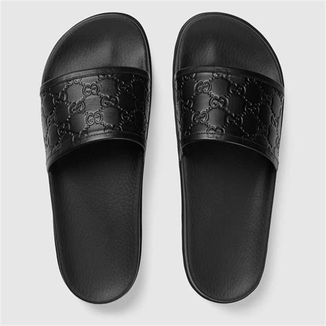 mens gucci slide|gucci platform slides men.